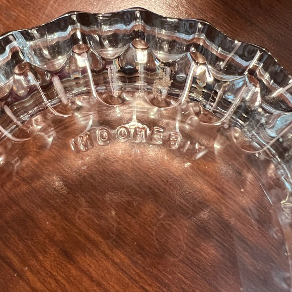 Vintage Pasari Pressed Clear Glass 4" Round Ashtray - Picture 6 of 6